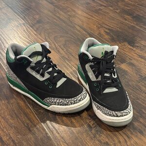 Black and Green Sneakers with Elephant Print